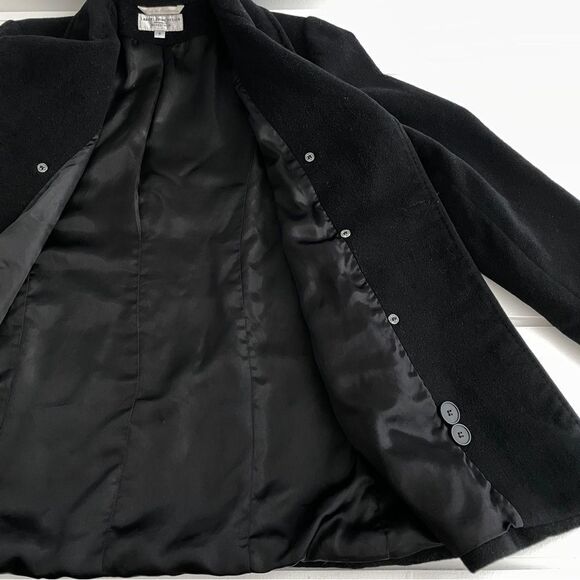 Larry Levine Exclusively For Nordstrom Double Breasted Lambswool Cashmere Coat 8 - Picture 8 of 13